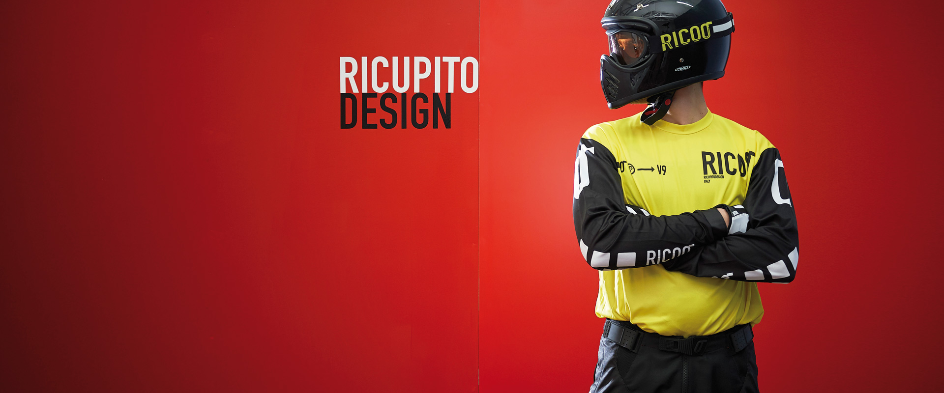 Completo Motocross V9 Black Yellow